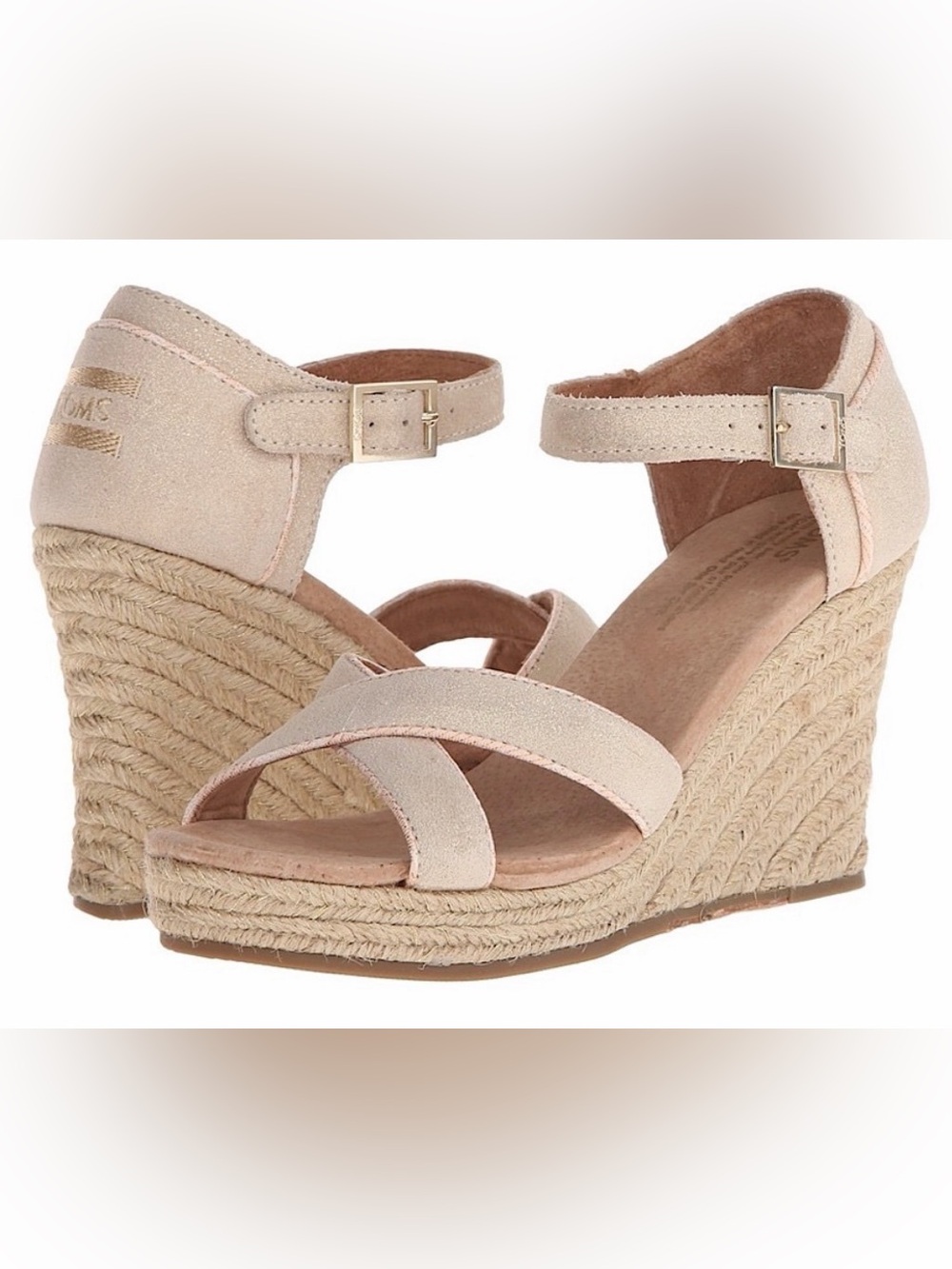 toms metallic neutral jute wedges